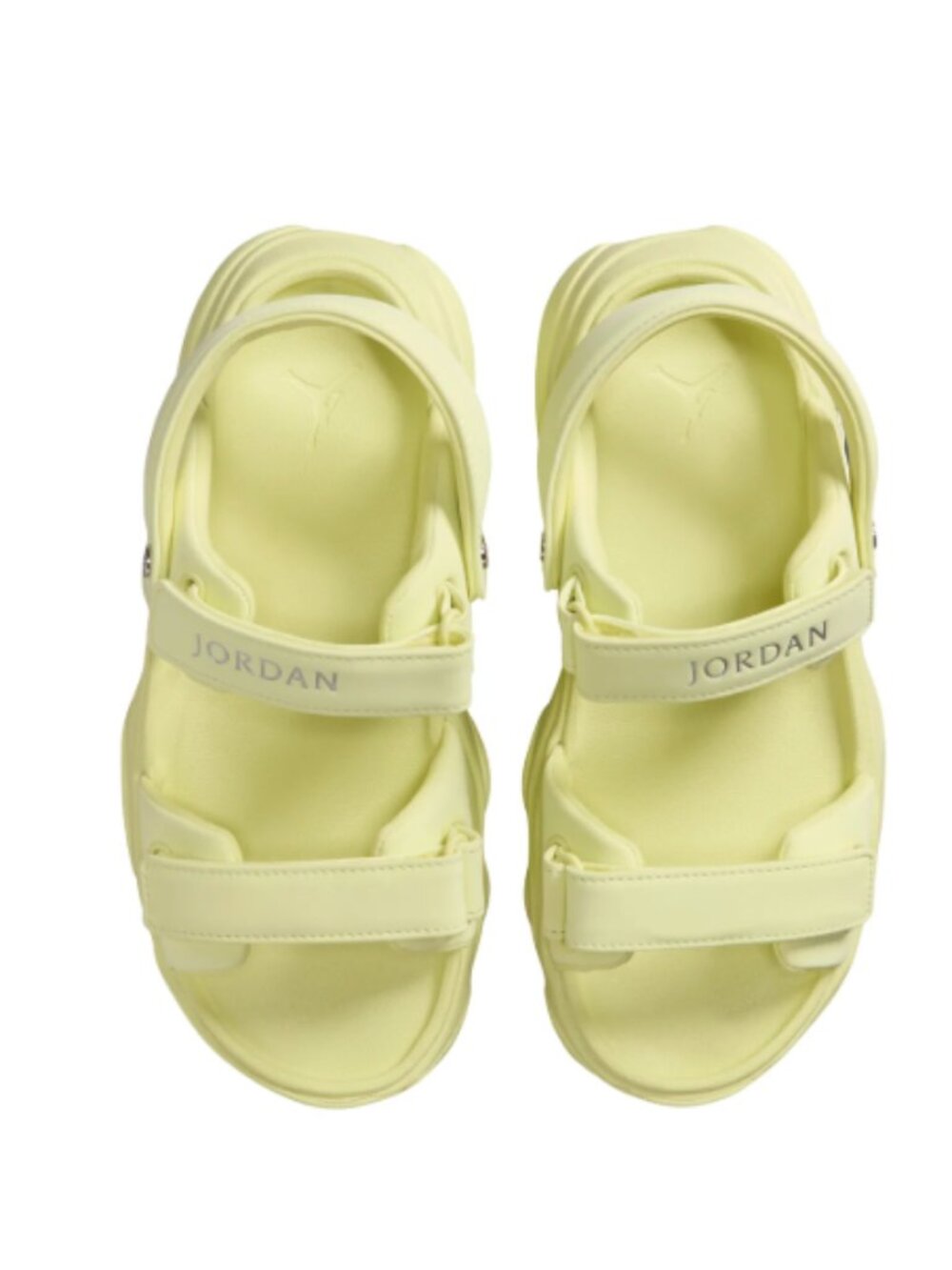 NEW Jordan Deja Sandal 9 M, LUMINOUS GREEN/ SILVER
